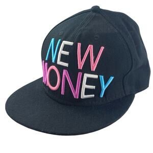 Rock Smith Black New Money Embroidered Multicolor Snapback Cap Hat One Size